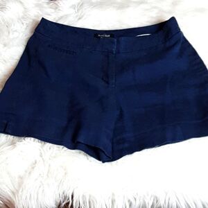 Womans White House Blue Linen  4  Chino Shorts‎ W 24 x 13 L